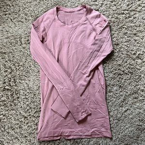 pink lululemon swiftly tech long sleeve